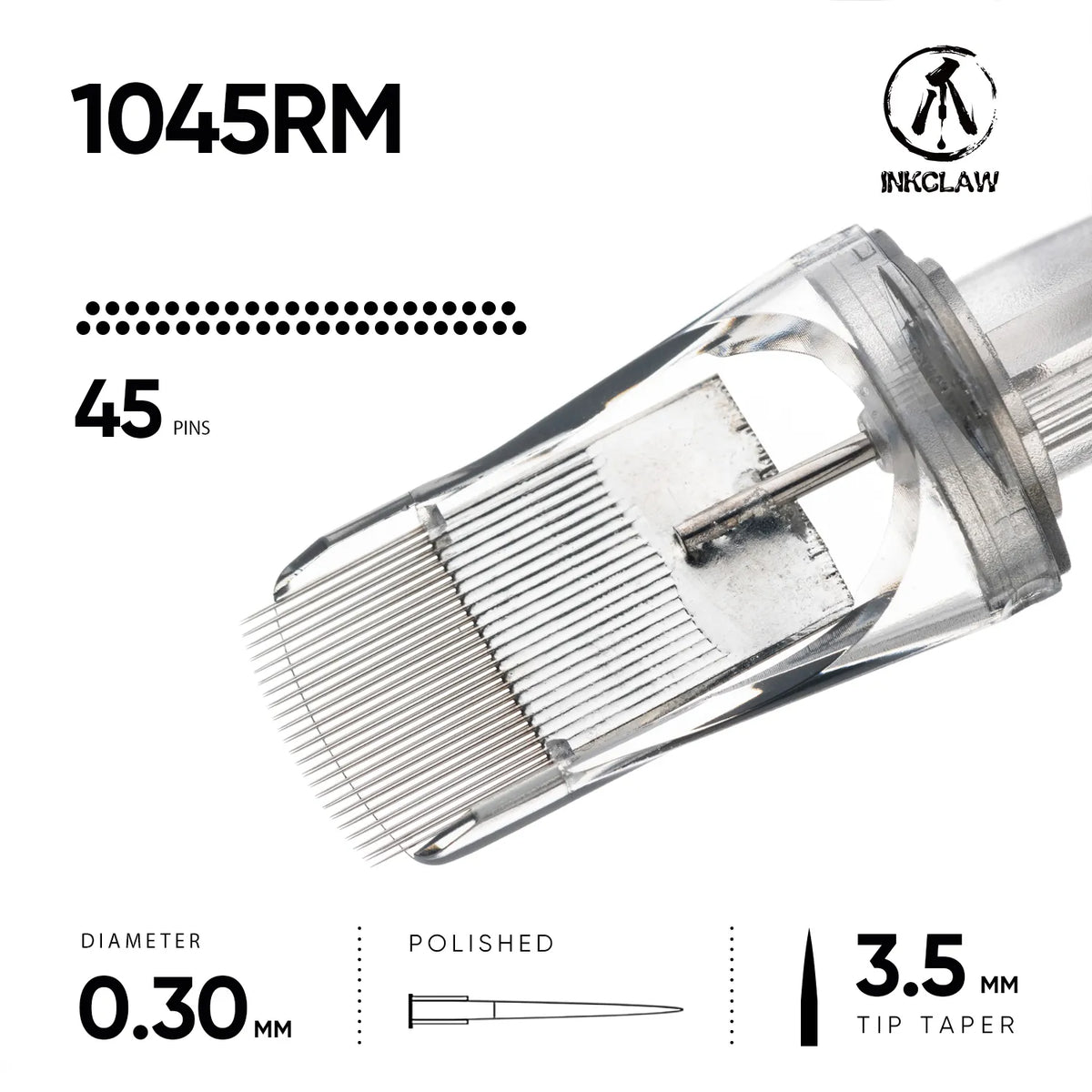Inkclaw 45 Round Magnum Tattoo Cartridges
