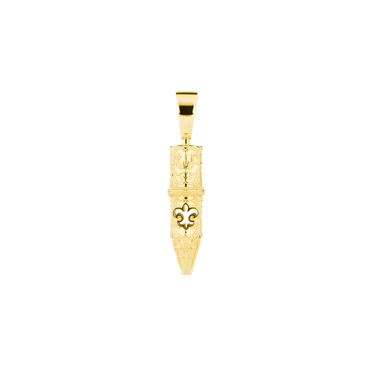 Tiny Tang-Flower Pattern Round Liner Tattoo Pendant