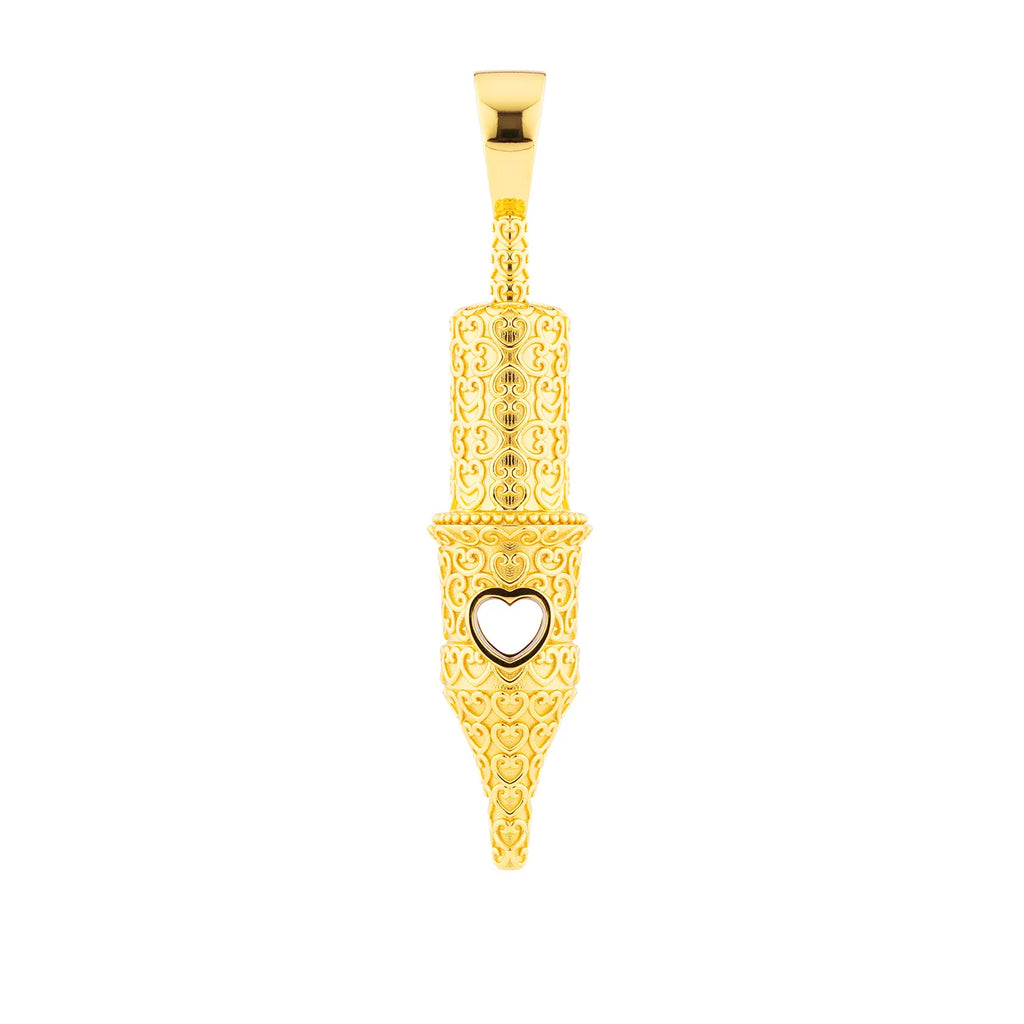 Heart Pattern Round Liner Tattoo Pendant