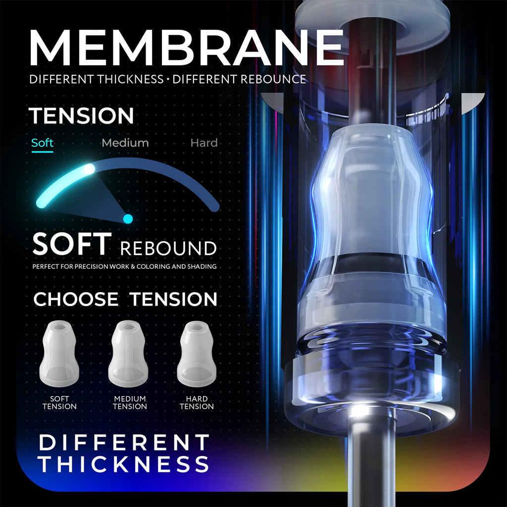 Soft Tension Membrane Tattoo Cartridge - Box of 10