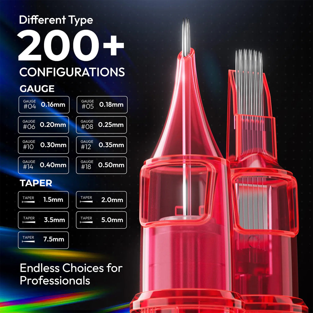 Hard Tension Membrane Tattoo Cartridge - Box of 10