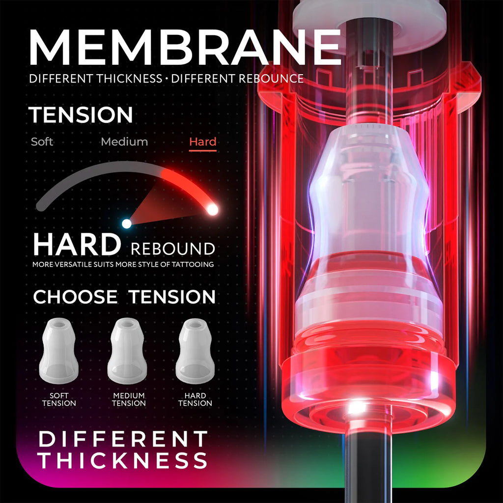 Hard Tension Membrane Tattoo Cartridge - Box of 10